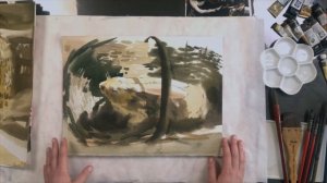 Рисование акварелью пятнами /О важности света в сюжете рассказывает художник Анна Чепурная-Олейник