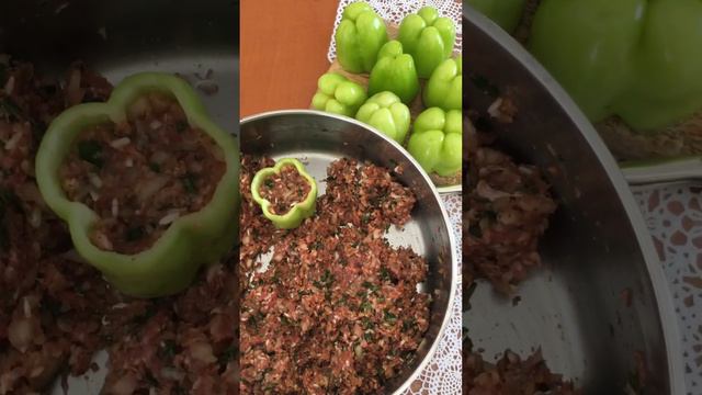 Вкусные перцы 🫑 Lezzetli biber dolması. смотреть онлайн