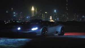 Ночной Дубай. Аренда авто в Дубае.