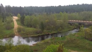 с. Оковцы, река Пырошня рядом с церковью.