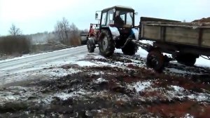 Мтз 82 буксует.