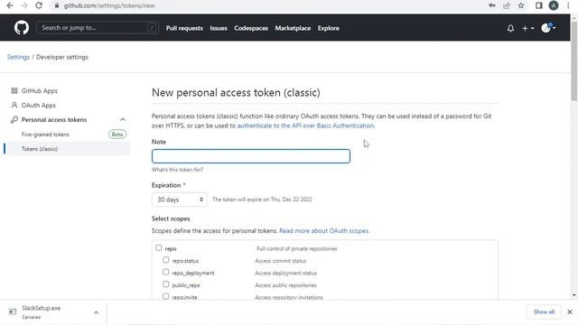 Creating A Personal Access Token On Github. #github #git #webdeveloment