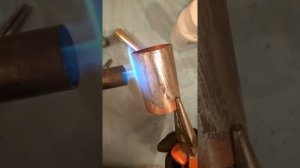 Лужение медной трубы 35 мм.Часть 2