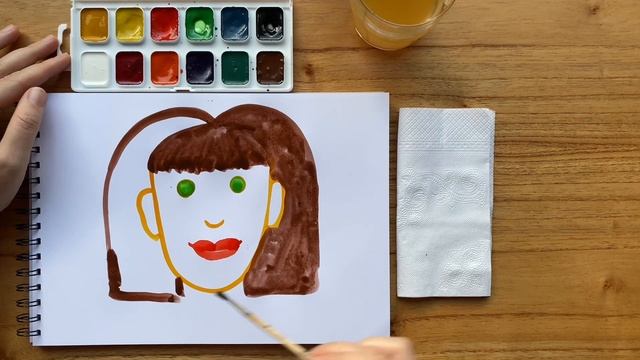 Как нарисовать лицо девочки