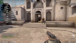 AMD Ryzen 5 3550H Vega 8 - CS:GO - Gameplay Benchmark Test