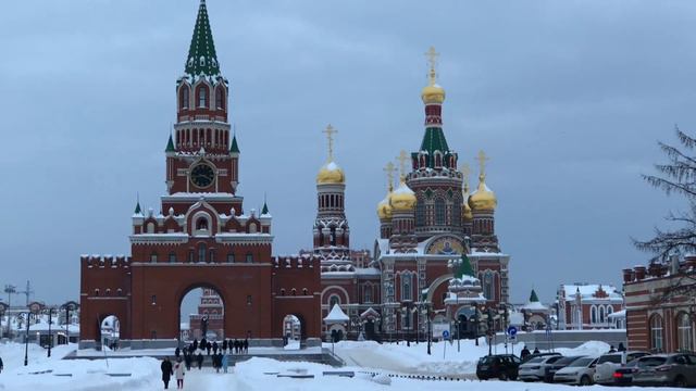 Бульвар ведет к Благовещенскому собору. 28 января 2024 г. смотреть онлайн