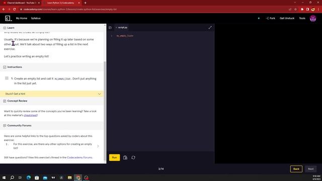 How to Create a Empty Lists Python Basic