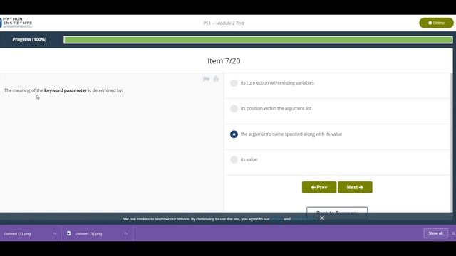 PCAP - Programming Essentials in Python Cisco || module 2 Test Answer|| Python Essentials 1