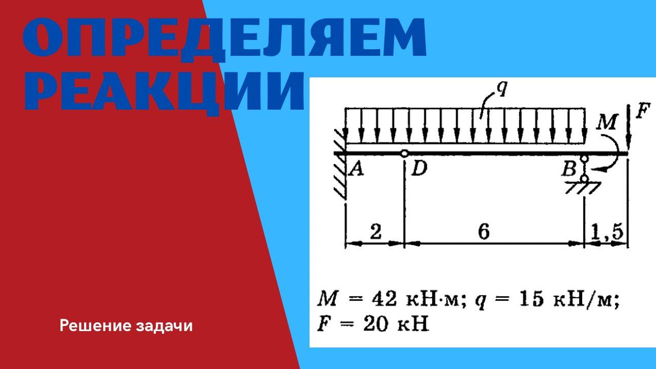 Решение задачи по теоретической механике, тема "Равновесие системы тел".