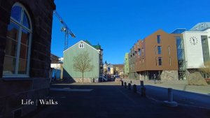 Exploring Reykjavik in 4K 60fps | Walking Tour of the city and its vibrant colours