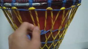 Барабан джембе своими руками из цветочных горшков. Djembe