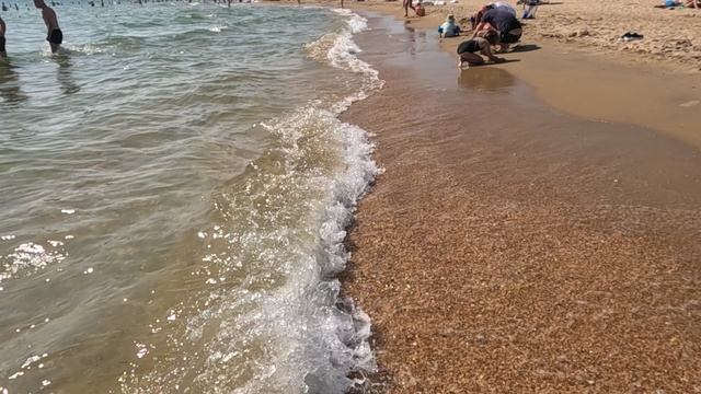 Анапа июль 2023. Анапа море сегодня. Хороший пляж в Витязево Дельмаринн.