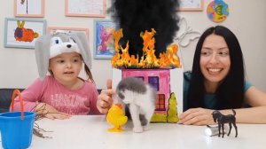 Загорелся кошкин дом. Стих