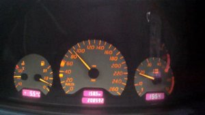 Acceleration 0-100 km/h - Mercedes-Benz CLK 230K W208 MF (manual)