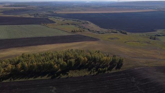 С высоты птичьего полёта. Город Ужур (р. Ужурка)