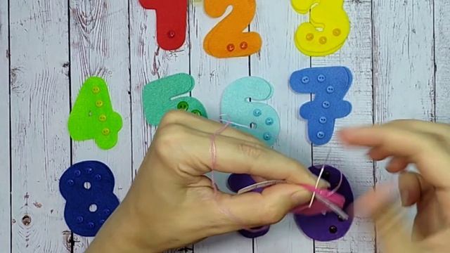 МК цифры из фетра смотреть онлайн