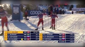 Победа Александра Большунова в Скиатлоне. Лиллехаммер.