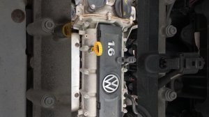 Работа двигателя Volkswagen Polo. CFNA. 2015 год.