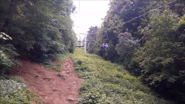 Going up the Buda Hills on the Zugliget Chairlift смотреть онлайн