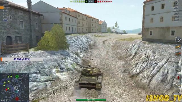 [КС = 330] T-62A - тест пробития [WoT Blitz] смотреть онлайн