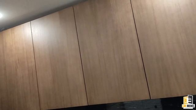 ?Одна из наших последних работ. Кухня со шпонированными фасадами на ул. Университетской.