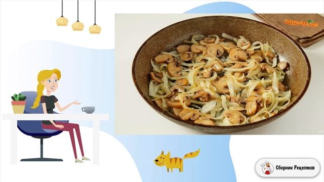 Куриные отбивные с грибами