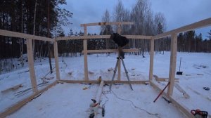 БЕСЕДКА СВОИМИ РУКАМИ ОДНИМ ЧЕЛОВЕКОМ! Мауэрлат и укосины колонн