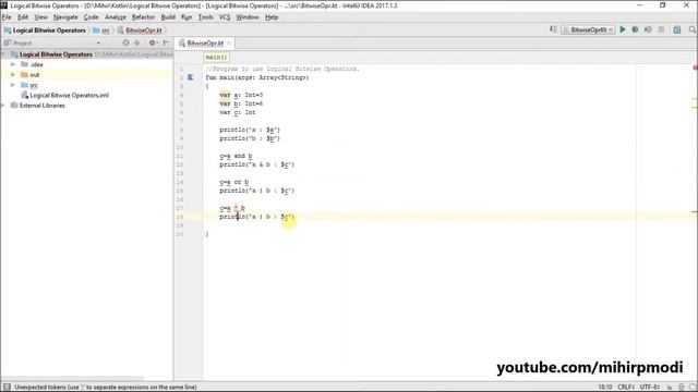 #121 Kotlin Tutorial | Logical Bitwise Operators