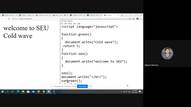 Function in Java Script | CSE 4033
