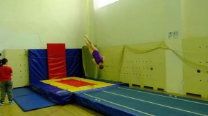 Прыжки на Акробатической дорожке. Первенство Беспублики Башкортостан. #батут #сальто #акробатика