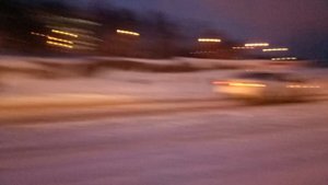 Городской К-700 с лопатой походу едет домой )