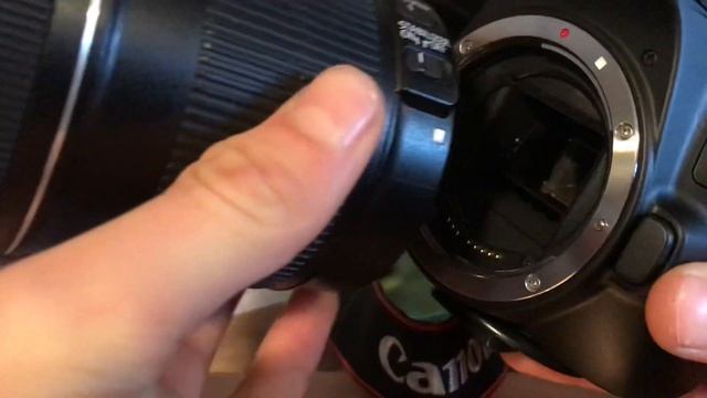 How to remove lens and install lens on Canon EOS 250d смотреть онлайн