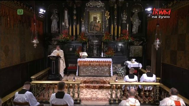 Msza święta z kaplicy Cudownego Obrazu Matki Bożej Częstochowskiej na Jasnej Górze 29.12.2020 смотреть онлайн