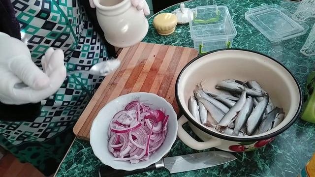 Засолка Салаки. Бюджетное блюдо.