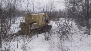 Первая испытательно-тренировочная поездка на вездеходе