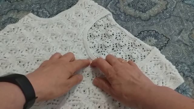 Красивое ажурное платье спицами. Простой мастер-класс.