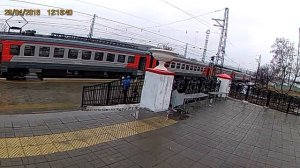 Электричка Пермь-Шаля.Станция Шаля