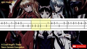Neon Genesis Evangelion - UKULELE TUTORIAL - A Cruel Angel´s Thesis Theme - How to Play Anime Music