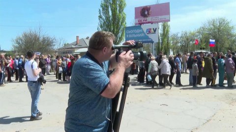 Иностранные журналисты побывали в освобожденном Бердянске