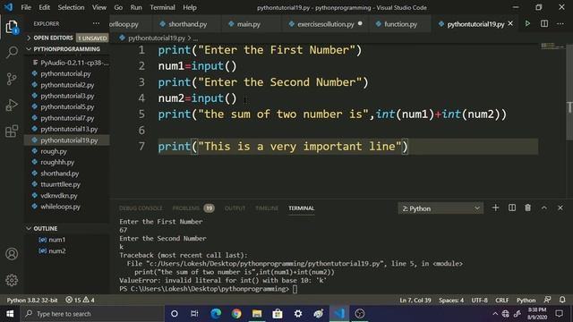 #21 Try Except Exception Handling in Python || Free Python Course || Coding Anna || Tamil