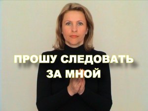 ЖЕСТОВЫЙ ЯЗЫК. ФРАЗЫ. Прошу Следовать Со Мной