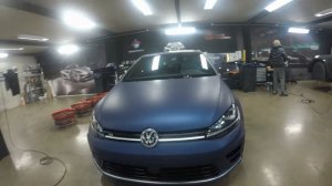 WTP DEKOR Professional Vehicle Wrap Installer - Golf R - Matte Metallic Night Blue