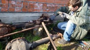 Разбираем передний мост и 5 часов на сошку....
