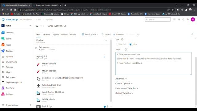 Azure DevOps pipeline with docker image of application смотреть онлайн