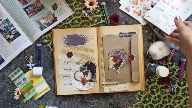 Книжный разворот /Винтажный разворот