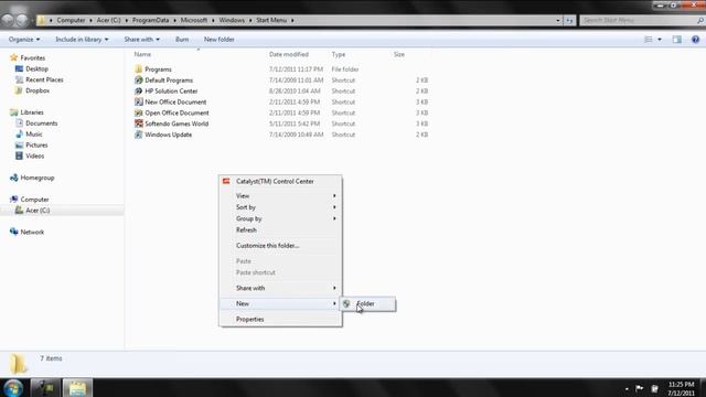 How To Add A Folder To Start Menu