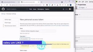 Configurando TOKEN para Envio de Projetos ao GITHUB: PyCharm e IntelliJ!