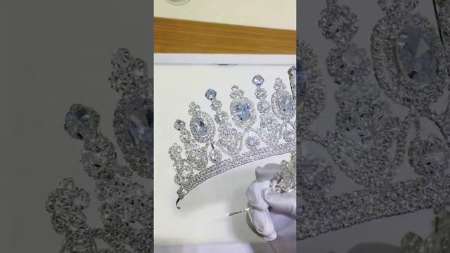 BJ161 Luxurious Big Bridal Crowns(Gold/Silver)