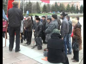 Митинг в Горловке, посвященный 145-летию со дня рождения В.И. Ленина - Горловка.Сегодня