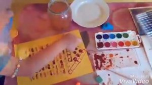 ИЗО 1 класс. Дома бывают разными. Домик из печаток.